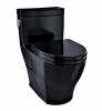 415 SANITARIO ALARGADO 1PZA LEGATO NEGRO ASIENTO INCLUIDO  4.8LTS TOTO PZA