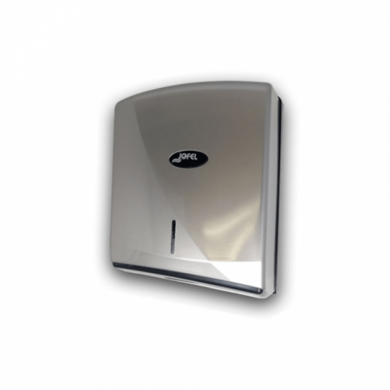 354 AH35300 DISPENSADOR DE TOALLA INTERDOBLADA Z SILVER CON LOGO PZA