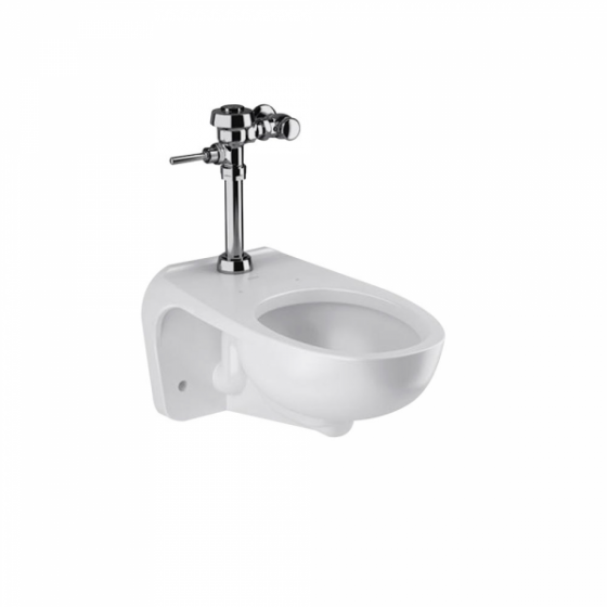 TAZA CON FLUXÓMETRO  SIN ASIENTO