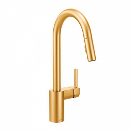 150 7565BG MONOMANDO PARA COCINA MANGERA EXTRAIBLE ALIGN ORO CEPILLADO PZA