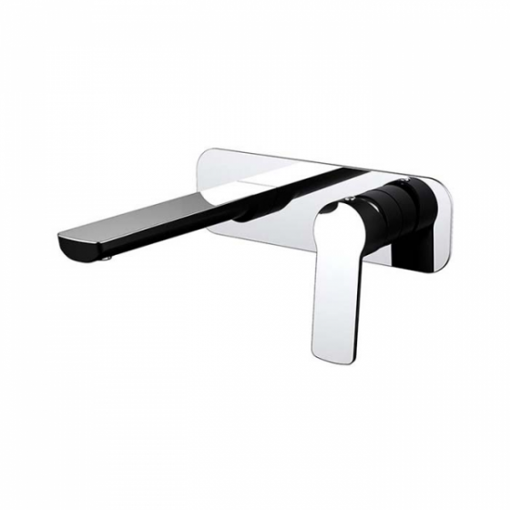 103 TB13.021 MONOMANDO LAVABO A MURO LUCENT NEGRO / CROMADO PZA