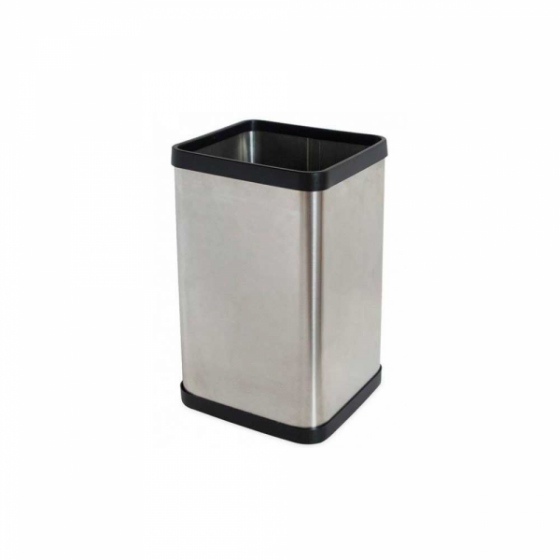 354-BI70090 BASURERO CUADRADO PEQUEÑO INOXIDABLE PZA