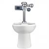 SET TAZA HWS  BLANCO CON FLUXOMETRO ELECTRONICO CROMO 