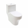 70 5134021 SANITARIO UNA PIEZA ALARGADO FUSSION BLANCO CON ASIENTO 4/6LTS PZA