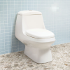 DESC Sanitario alargado una pieza Palermo blanco asiento incluido 3/4.8lts Ambiance pza