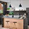 150 7565BG MONOMANDO PARA COCINA MANGERA EXTRAIBLE ALIGN ORO CEPILLADO PZA