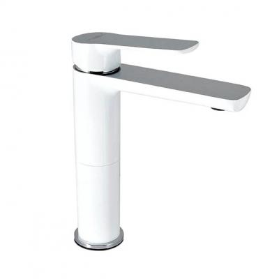 103 TB12.031 MONOMANDO ALTO PARA LAVABO LUCENT BLANCO PZA