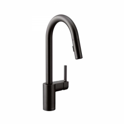 MONOMANDO COCINA ROCIADOR EXTRAIBLE ALIGN NEGRO SIN CHAPETON MOEN PIEZA
