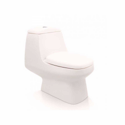 Sanitario alargado una pieza Palermo hueso asiento incluido 3/4.8lts Ambiance pza