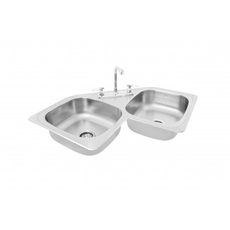  22 TARJA EMPOTRAR ACERO INOX 112x59X18 CALIBRE 22  PZA