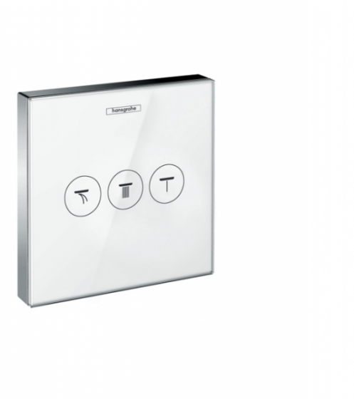 140 15736400 SHOWERSELECT GLASS BLANCO Y CROMO PZA