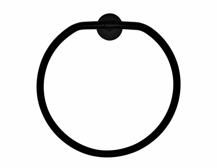 321-99913-11 TOALLERO DE ARO CELSA NEGRO MATE